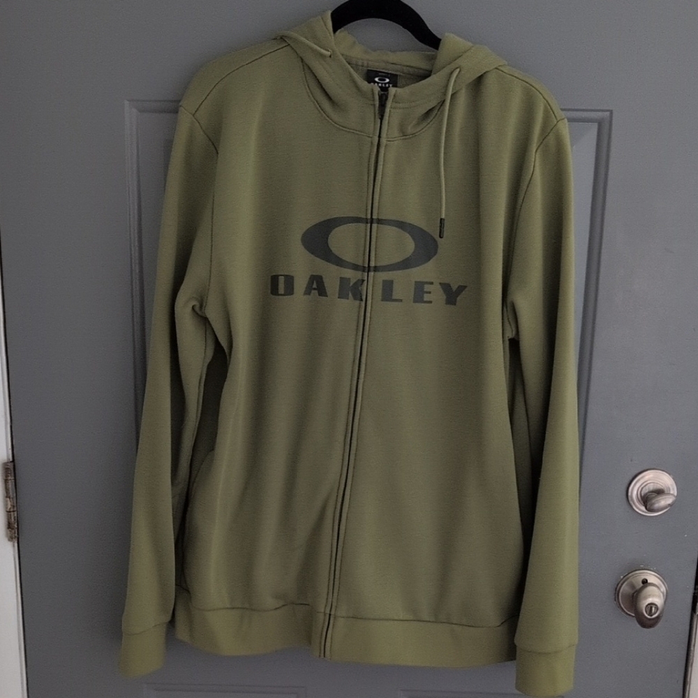 Oakley Olive Green Hoodie with Logo Lg